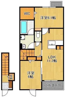 アデニウム錦水【2階】の間取り
