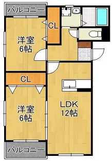 サンヒルズ永犬丸【2階】の間取り