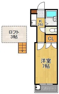 ハーモニー引野【1階】の間取り