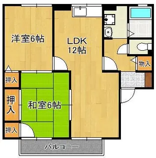 ポサーダ中尾 C棟【2階】の間取り