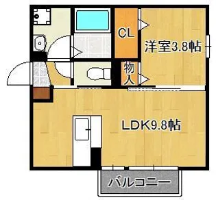 喜宝Ichinose【2階】の間取り