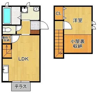 シアハウス感田【1階】の間取り