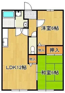 サンビレッジ星ヶ丘Ⅱ A棟【1階】の間取り