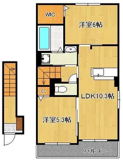 フェニックスN Ⅰ【2階】の間取り