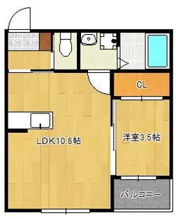 Brave Base八幡西【1階】の間取り