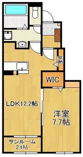 アイビーシャルムコート【1階】の間取り