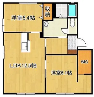 ファーネスC【1階】の間取り