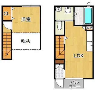 シアハウス木屋瀬【1階】の間取り