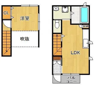 シアハウス木屋瀬【1階】の間取り