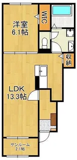 バランタイン Ⅱ【1階】の間取り