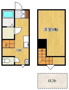 1DKの間取り画像