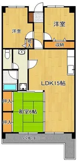 エクレール若葉台【9階】の間取り