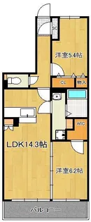 エルデ幸神【4階】の間取り