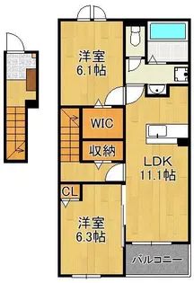 フォルトⅠ【2階】の間取り
