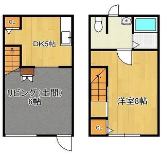 1DKの間取り画像