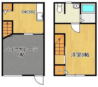 1DKの間取り画像