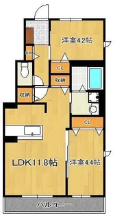 Gloire遠賀野 A棟【1階】の間取り