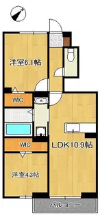 ENG町上津役【1階】の間取り