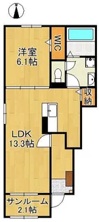 エスポワール馬場【1階】の間取り