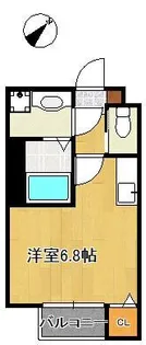 1Rの間取り画像