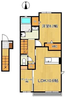 レディ・バグⅡ【2階】の間取り