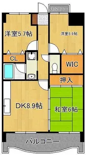 オロマーレ折尾南Ⅰ【8階】の間取り