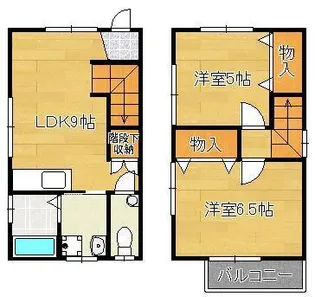 メゾン三好【1階】の間取り