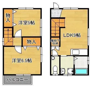 メゾン三好【1階】の間取り
