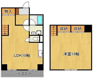 フォーレスト本城Ⅰ【6階】の間取り