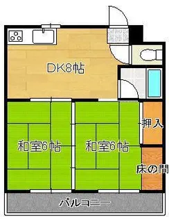 日東興産ビルⅡ【5階】の間取り
