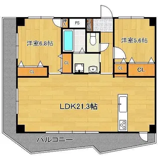 KSK中須コアプレイス【7階】の間取り