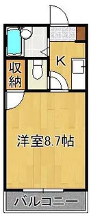 クローバー藤原【4階】の間取り
