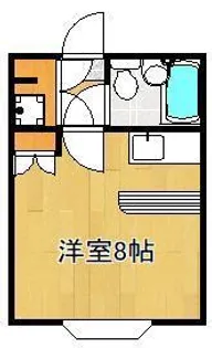 1Rの間取り画像