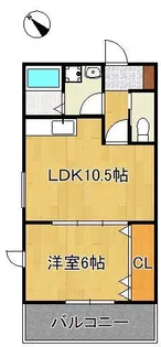 エルソル学研台【2階】の間取り