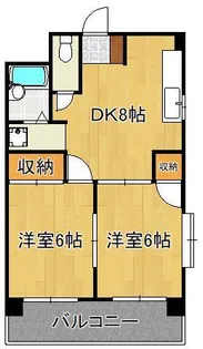 シャトレ大浦Ⅲ【3階】の間取り