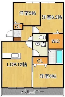 クレールアソウ【2階】の間取り
