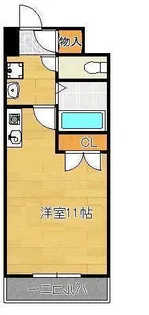 オークランドアサート折尾【7階】の間取り