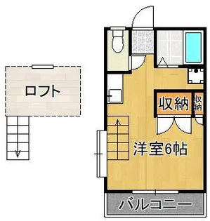 1Rの間取り画像