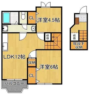 クレストール【2階】の間取り