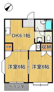 シャルダンⅠ・Ⅱ棟【2階】の間取り