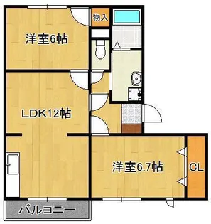 ロジュマン本城【2階】の間取り