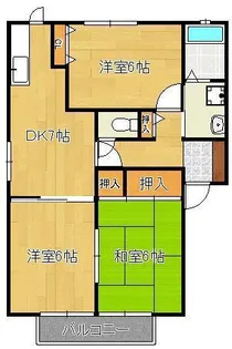 ガーデンシティー御牧【2階】の間取り