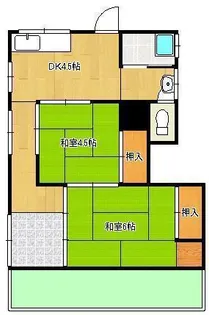 福岡県北九州市八幡西区折尾3丁目【一戸建】の間取り