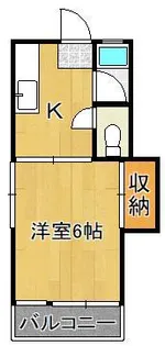 コーポあおい【1階】の間取り