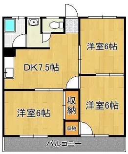 セントラルコーポ大西【3階】の間取り