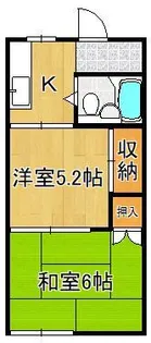 住吉ハイツ【2階】の間取り