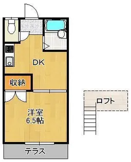 レオパレス浅川台【2階】の間取り
