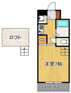 コンドミニアム折尾駅前【2階】の間取り