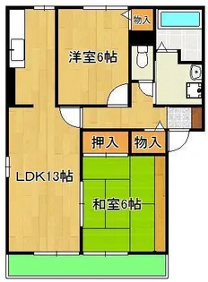 クレール本城【1階】の間取り