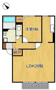 クレール本城【2階】の間取り